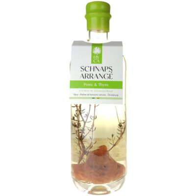 Schnaps arrangé Poire & Thym, Hyca